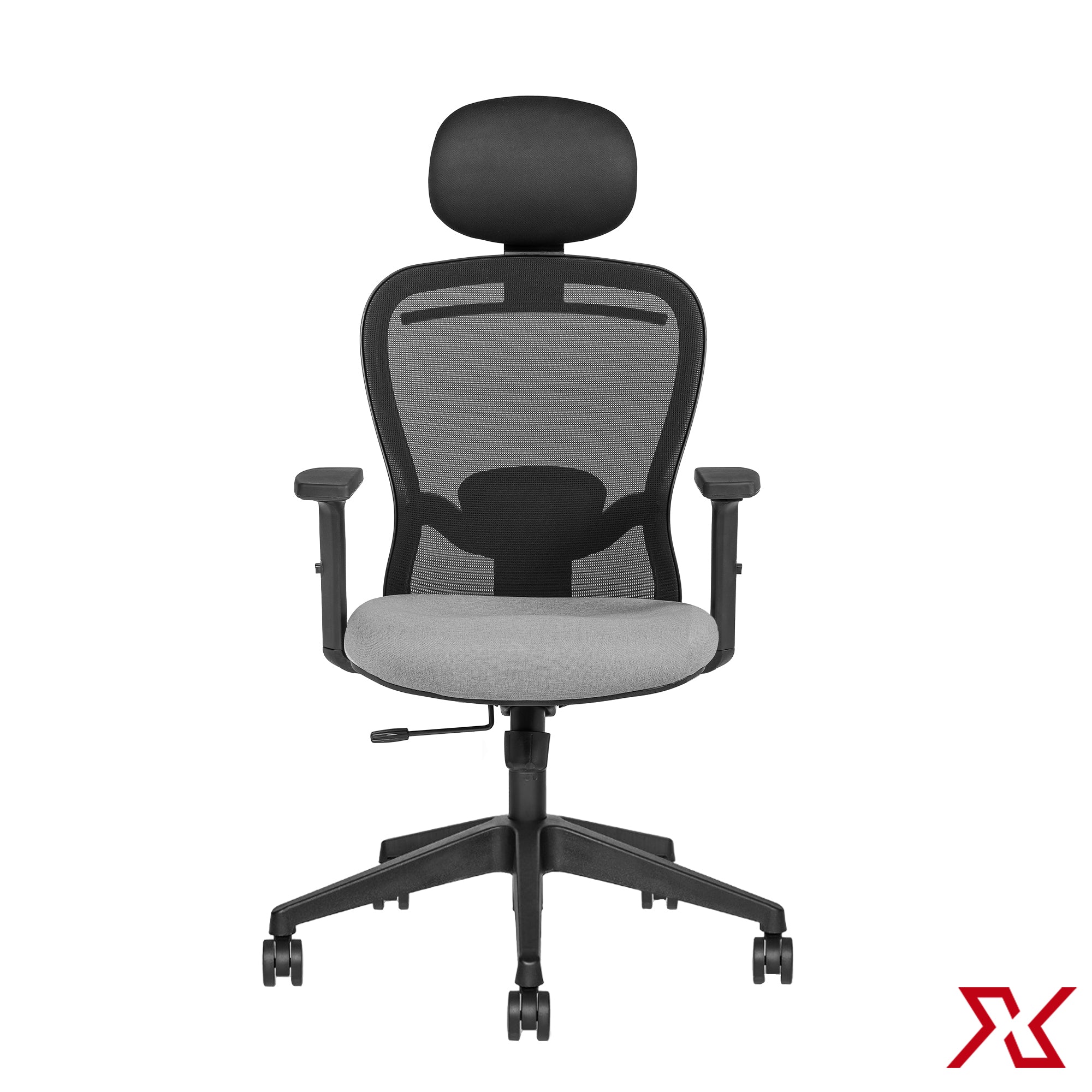 EXCLUSIFF Office Chair | 2 Years Warranty | Ergonomic Chair, Chair for Office Work at Home, Study Chair, Adjustable Height, High Back Office Chair, High Back Single Lock(Safari - Black & Grey, Nylon)