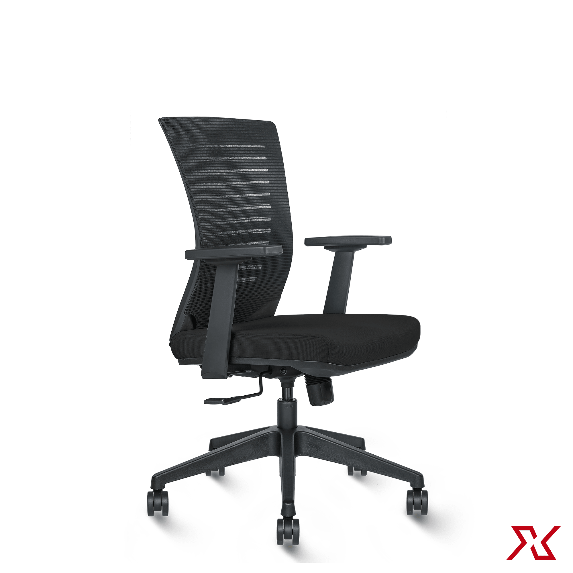 VINO Medium Back Fly All (Black Chair) - Exclusiff Seating Sytems