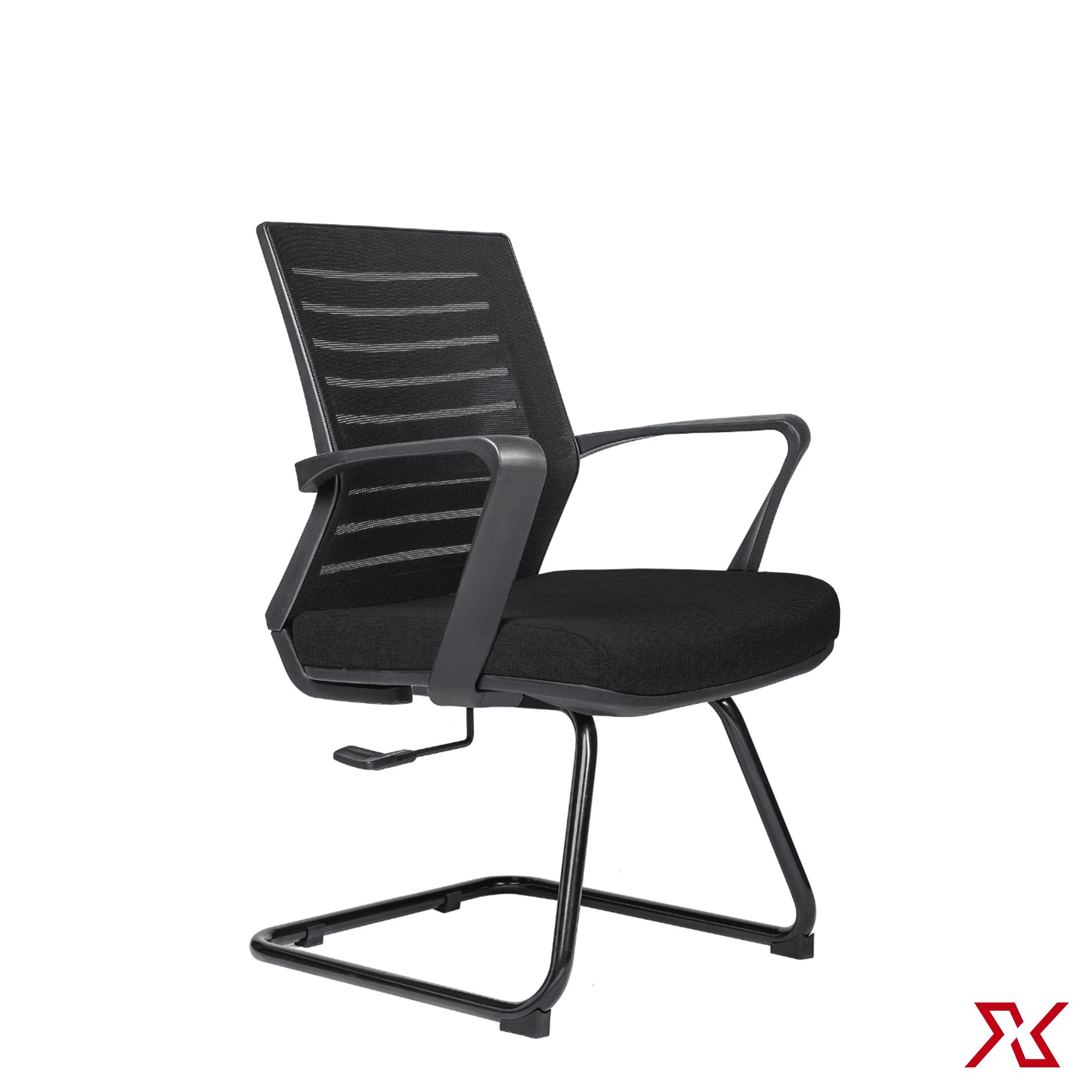 TOM Medium Back Visitor (Black Chair) - Exclusiff Seating Sytems