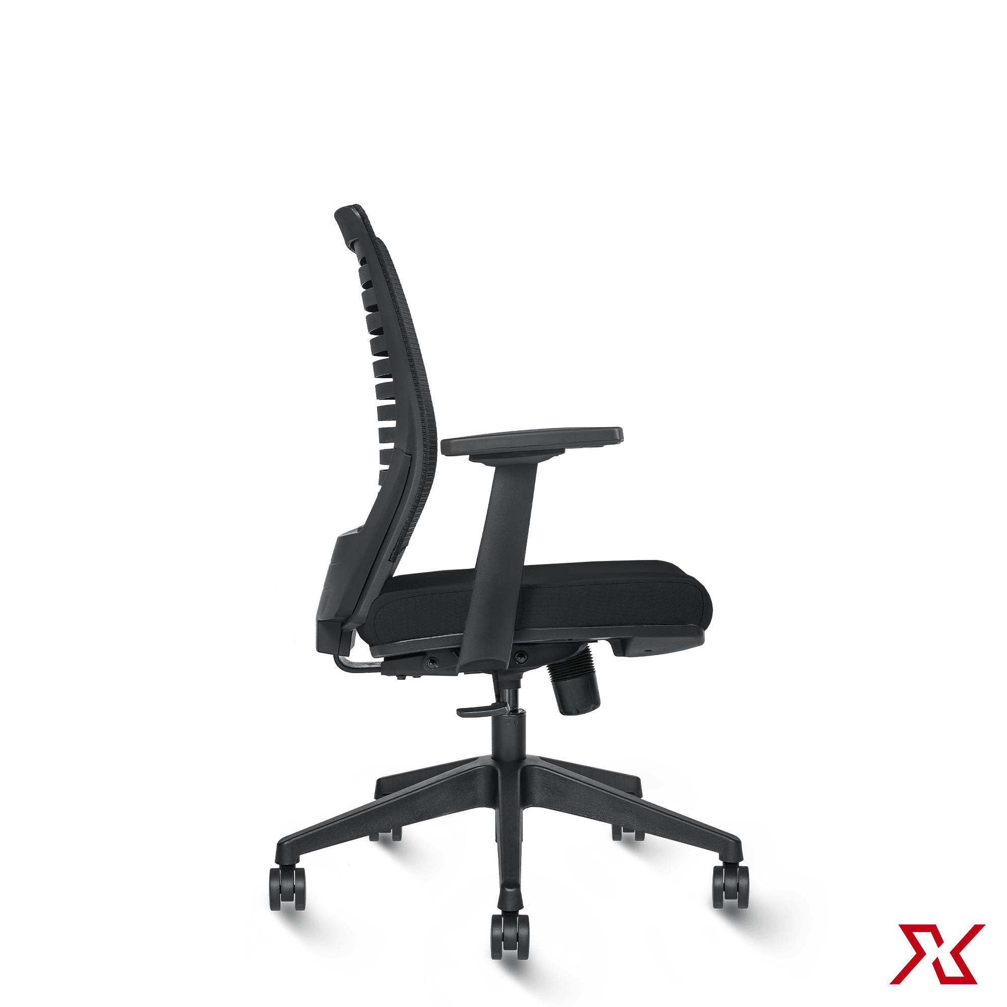 VINO Medium Back Fly All (Black Chair) - Exclusiff Seating Sytems