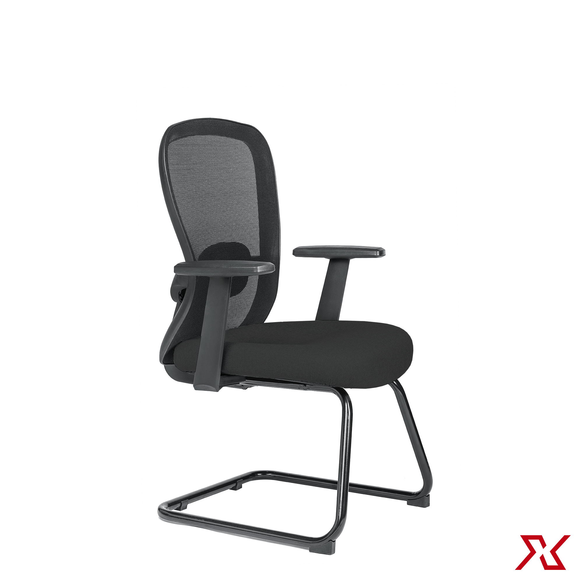 DUNE Medium Back Visitor (Black Chair) - Exclusiff Seating Sytems