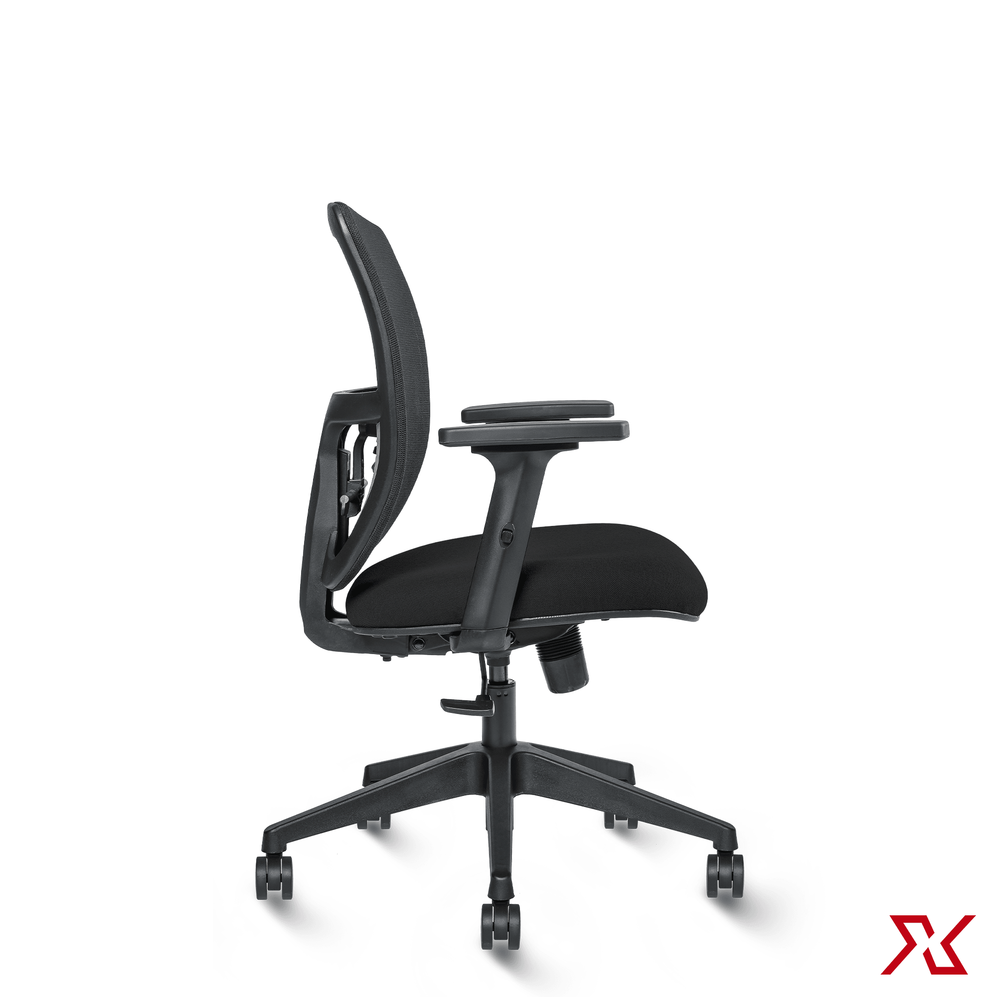 STORM Medium Back LX (Black Chair) - Exclusiff Seating Sytems
