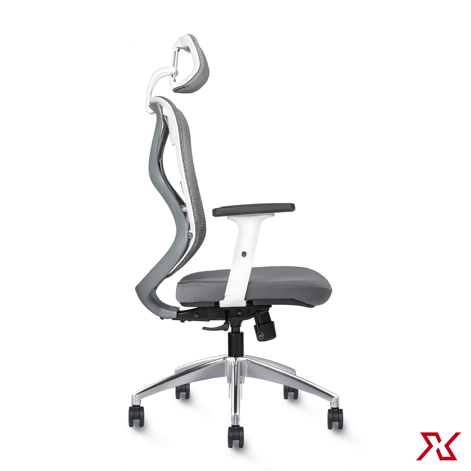 ZEN High Back ZX Grey Chair Exclusiff Seating Sytems