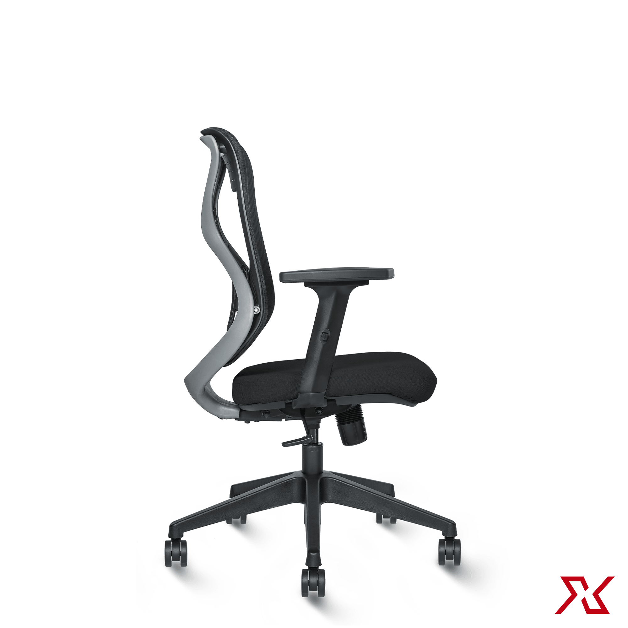 ZEN Medium Back LX (Black Chair) - Exclusiff Seating Sytems